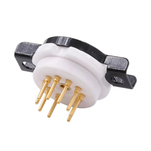 2pcs for Vintage 12AX7 6DJ8 12AU7 EL84 9pin Tube Socket Miniature Ceramic Base