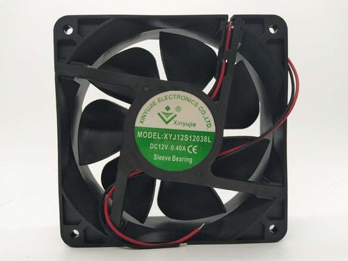 1 PCS Xinyujie Fan XYJ12S12038H DC12V 0.40A 12038 12CM 2 Wire cooling fan