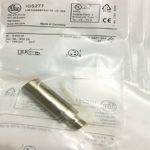 IFM IGS277 Proximity Switch Sensor 10-30VDC 2000Hz