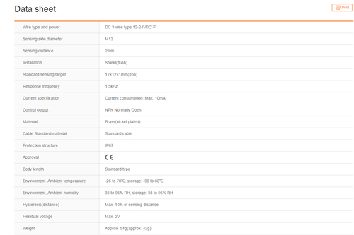 Autonics PRW12-2DN Proximity Sensors Inductive NPN 1PCS