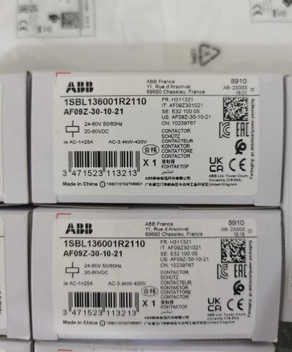 1pcs ABB AF09Z-30-10 Series DC Contactor In Box