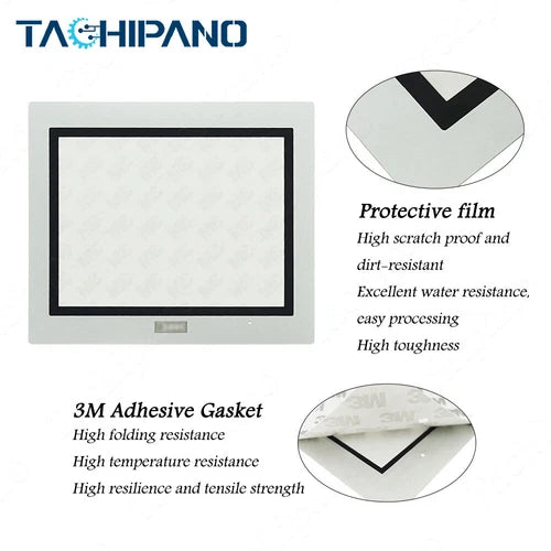 for HG2G-5ST22TF-W with Front Overlay HG2G-5ST22TF-W Touch Screen Panel Glass