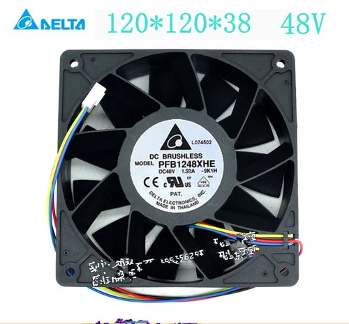 1 PCS Fan 12CM 4-Pin Double Ball cooling fan PFB1248XHE 48V 1.92A 12038