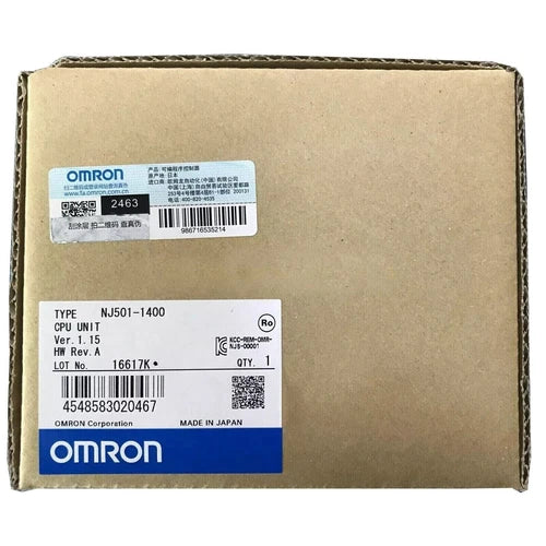 NJ501-1400 1PCS OMRON NJ5011400 CPU UNIT PLC Central Processing Unit
