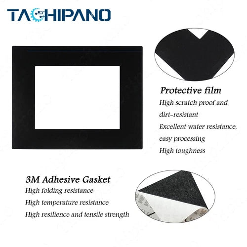 1SET Touch Screen for 2711-T10C8X 2711-T10C8 PanelView 1000 with Front Overlay