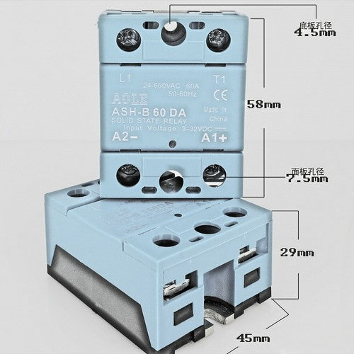 120A 600V single phase AC solid state relay ASH-B 120AA AC-AC