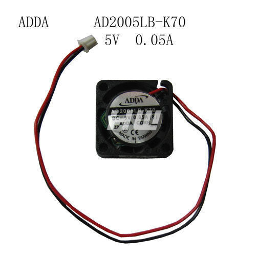 ADDA Ball Bearing MINI DC fan AD2005LB-K70 5V 0.05A 20x20x6mm