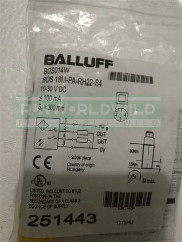 1PCS For Photoelectric Switch sensor BOS014W BOS 18M-PA-RH22-S4