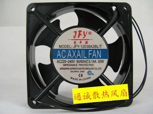 1X cooling fan JFY-12038A2BL/T AC AXAIL FAN 220-240V