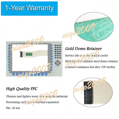 1PC for 2711P-RDB12C Keyboard Switch Membrane Keypad