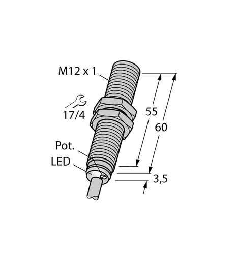 TURCK BC3-M12-AN6X 2601100 Inductive sensor NPN