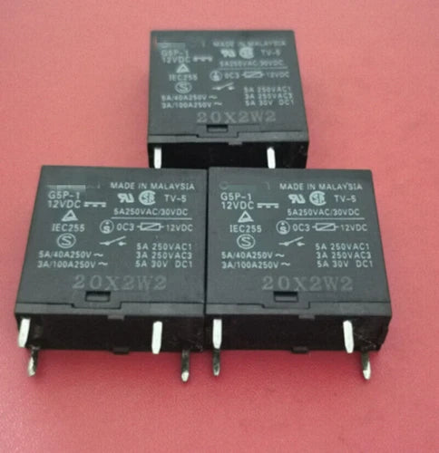 5PCS Power Relay 5A 250VAC 4 Pin G5P-1-12VDC