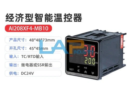 1PCS Smart Temperature Controller AI208XF4-MB10 DC24V relay output