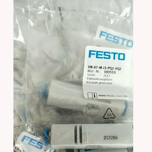 Festo VN-07-M-I3-PQ2-VQ2 193553 Vacuum Generator One Free Shipping #P