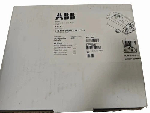 V18345-302012000Z ABB V18345302012000Z Valve Positioner