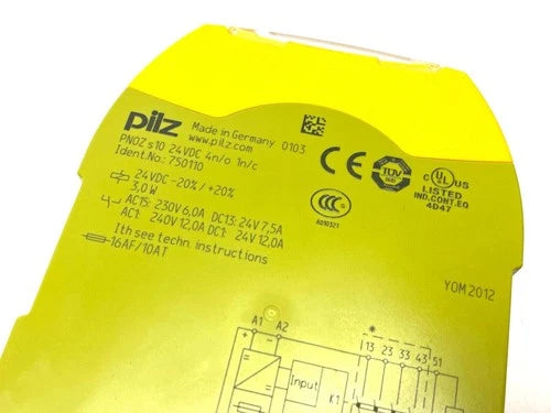 750110 PILZ PNOZ s10 24VDC 750110 Safety Relay