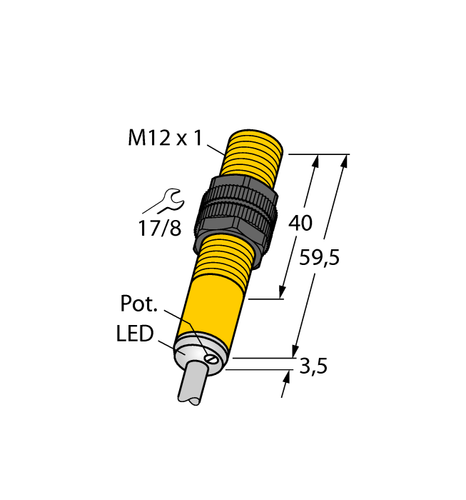 For TURCK BC3-S12-AN6X 2601300 Inductive sensor NPN