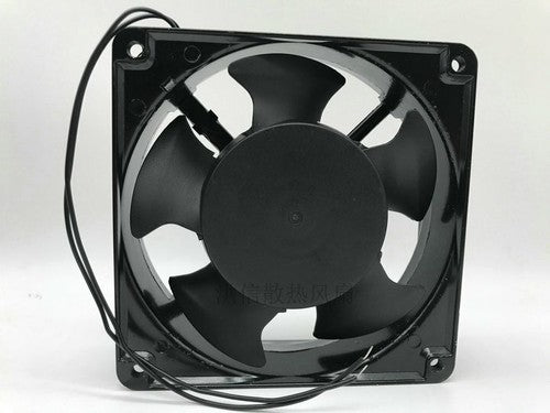 1 PCS MUTUAL MOTOR Fan M115BA2H AC 220V 0.14A 12038 12CM 2 Wire Aluminum frame
