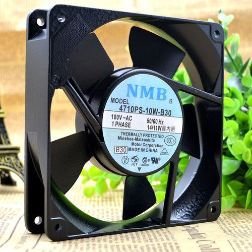 1 PCS NMB Fan 4710PS-10T-B30 AC 100V 14/11W 12cm 120X120X25MM