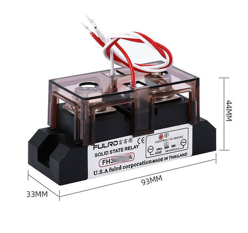 FH380ZA AC-AC 80A industrial solid state relay 110~380VAC 36~530VAC