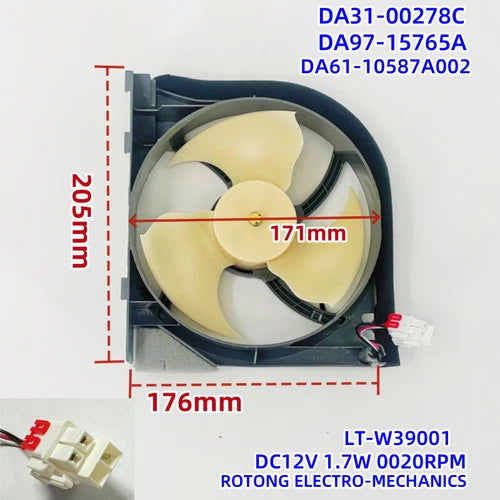 1PCS FOR Refrigerator DC Motor Cooling Fan DA31-00340A DA31-00278C