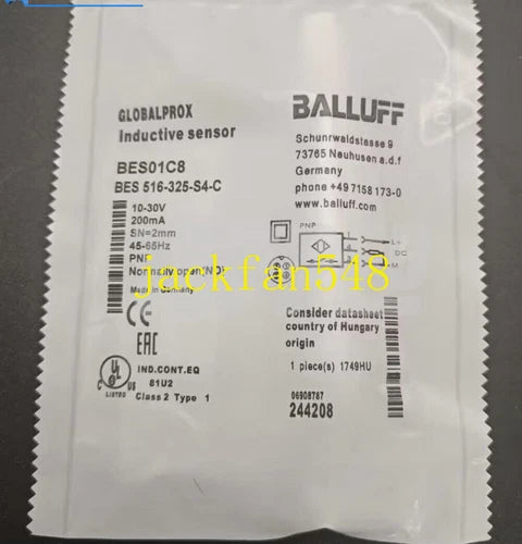 1PC FOR Proximity Sensor Switch BES01C8 BES 516-325-S4-C
