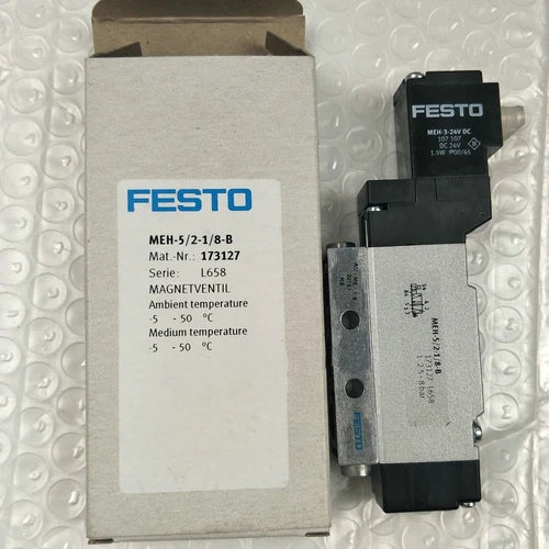 1PC Solenoid Valve 173127 MEH-5/2-1/8-B