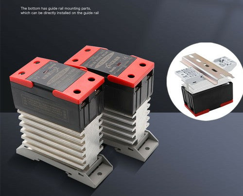 Solid state relay with radiator integrated SSR 10~120A DC-AC 3-32VDC/24-480VAC