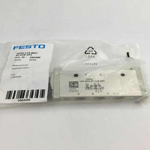 FESTO VUVG-L14-M52-AT-G18-1P3 566499 1PC Solenoid Valve Free Shipping #P