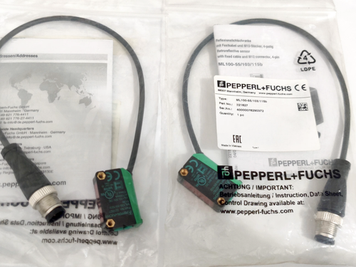 1 pc PEPPERL+FUCHS ML100-8-1000-RT/103/115b 223590 photoelectric switch