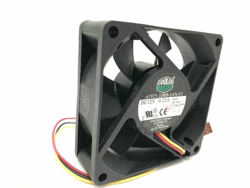 1 PCS Fan DC12V 0.22A 7025 7CM 3 Pin A7025-33RB-3AN-F2