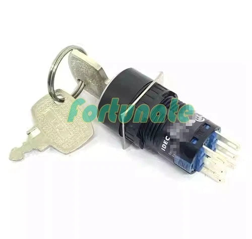 1PC For IDEC AS6M-2KT2AC Key switch 16MM