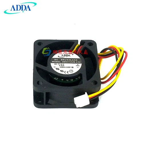 1PC three-wire cooling fan AD0412UB-C52 4020 12V 0.18A 4CM