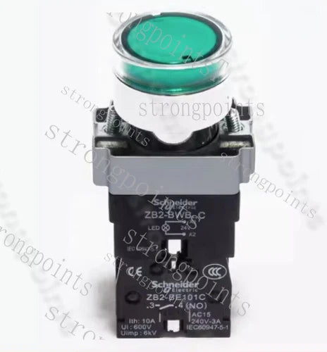 XB2BW33B1C ZB2-BWB..C with Flush Button Green 1 Normally Open 24V Self Resetting