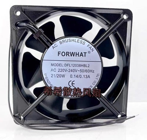 1 PCS FORWHAT fan DFL12038HBL2 AC220V cabinet cooling fan 12038 12CM 7 blades