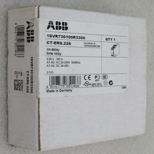 one ABB time relay CT-ERS.22S 1SVR730100R3300 Fast Shipping