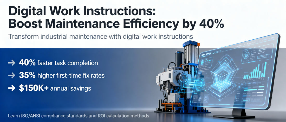 Digital Work Instructions: Boost Maintenance Efficiency by 40%