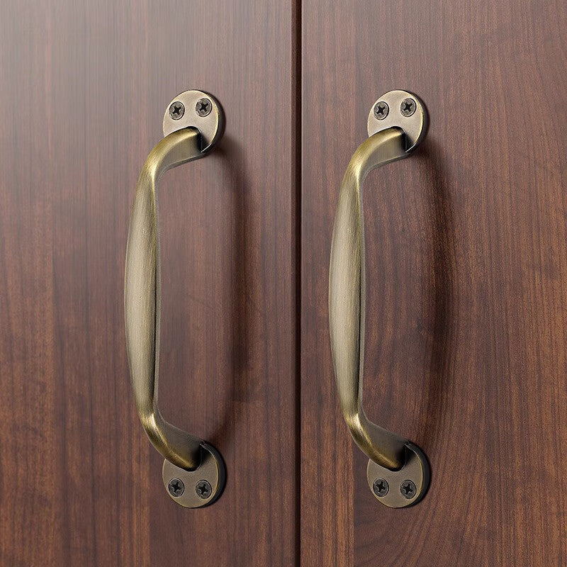 Pangu Precision New Chinese Style Sliding Door Handle, Wardrobe Surface Mounted Drawer Handle 5811-Antique Bronze 162mm