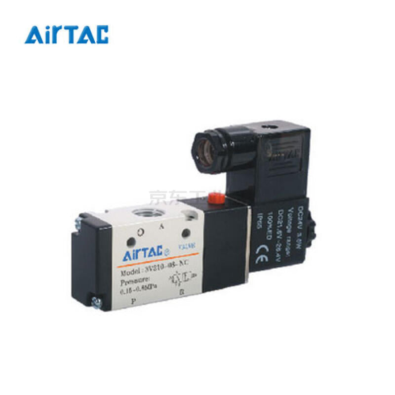 AirTAC 2-position 3-way single electric solenoid valve, outlet type; 3V21008NCBIG