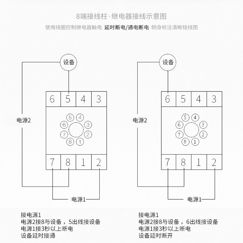 Chint JSZ3F-10s-AC380V Power Off Delay Relay Timer