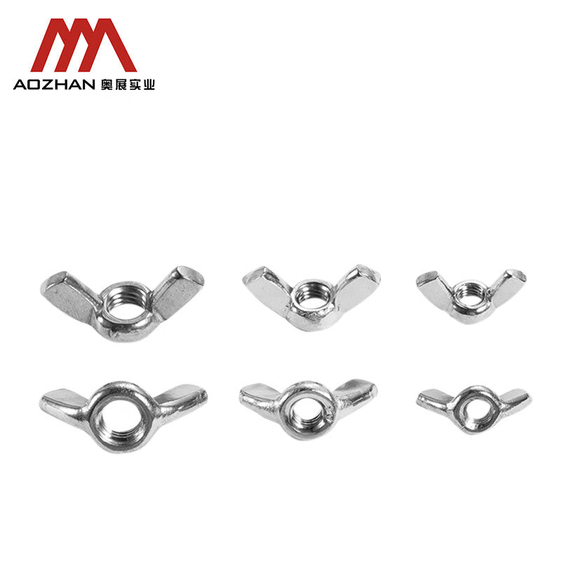 AOZHAN 304 Stainless Steel DIN315 Disc Nut Fasteners Full Series M6 700 pieces/box
