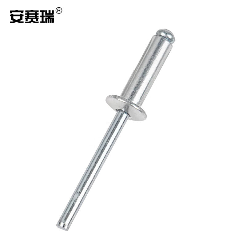 Anselreat Blind Rivets, Aluminum Rivets, Round Head Blind Rivets, Open-Type Rivets, M4×10, 100 Pieces, 5K00075