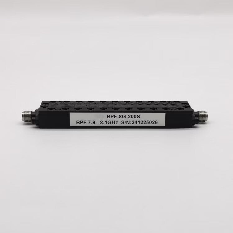 Onmin center frequency: 8GHz/5GHz/3GHz, bandwidth 100/200/500MHz RF bandpass filter; center frequency: 8GHz; bandwidth: 200MHz; SMA