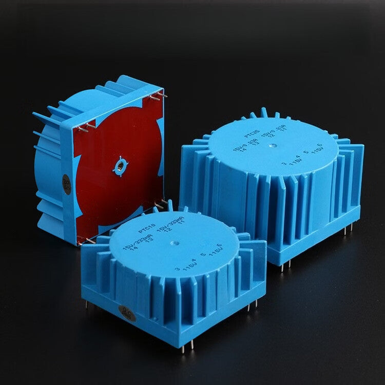 Angming 12V/15V/18V Ring-Sealed Square Ring Transformer Preamplifier Headphone Amplifier DAC Upgrade Talema Transformer 25W Dual 18V