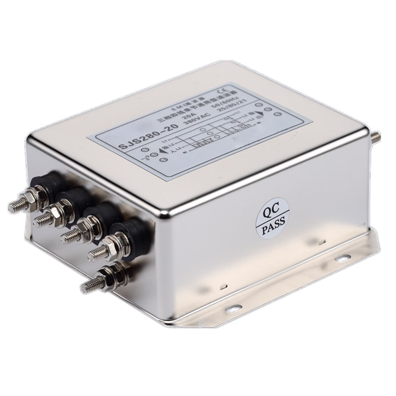 Angming three-phase AC power supply anti-interference filter 380V single section bolt (SJS280-150A)