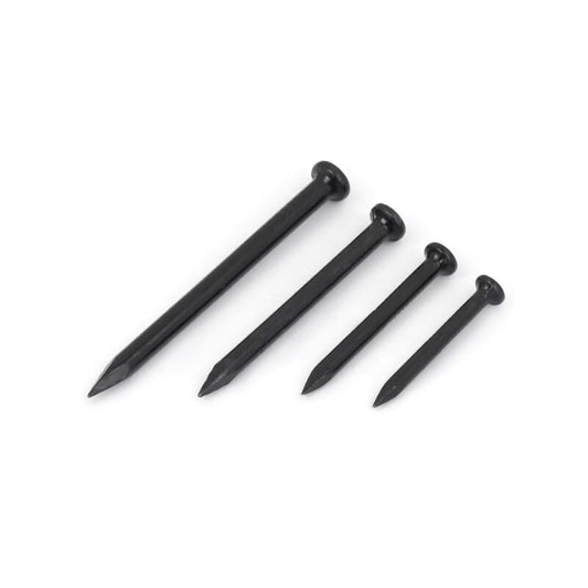 Goodyear black special cement nails, steel nails, round nails, small nails, woodworking nails, wall nails, concrete picture frame nails, picture hanging nails, black, 100mm (approximately 23 nails/pack)