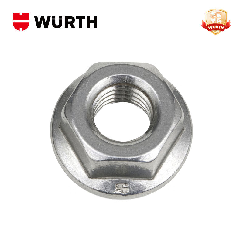 WURTH Hexagonal Flange Face Toothed Nut - SIDIN 6923 - A2 - WS18 - M12 25 pieces/pack 0387000012