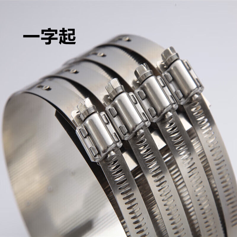 Peifan 201 Stainless Steel Pipe Bundle Cast Iron Pipe Clamps, PVC Pipe Strong Clamps for Drain Pipes, Flexible Clamp Joints, 3 inch/55mm [2 pieces]