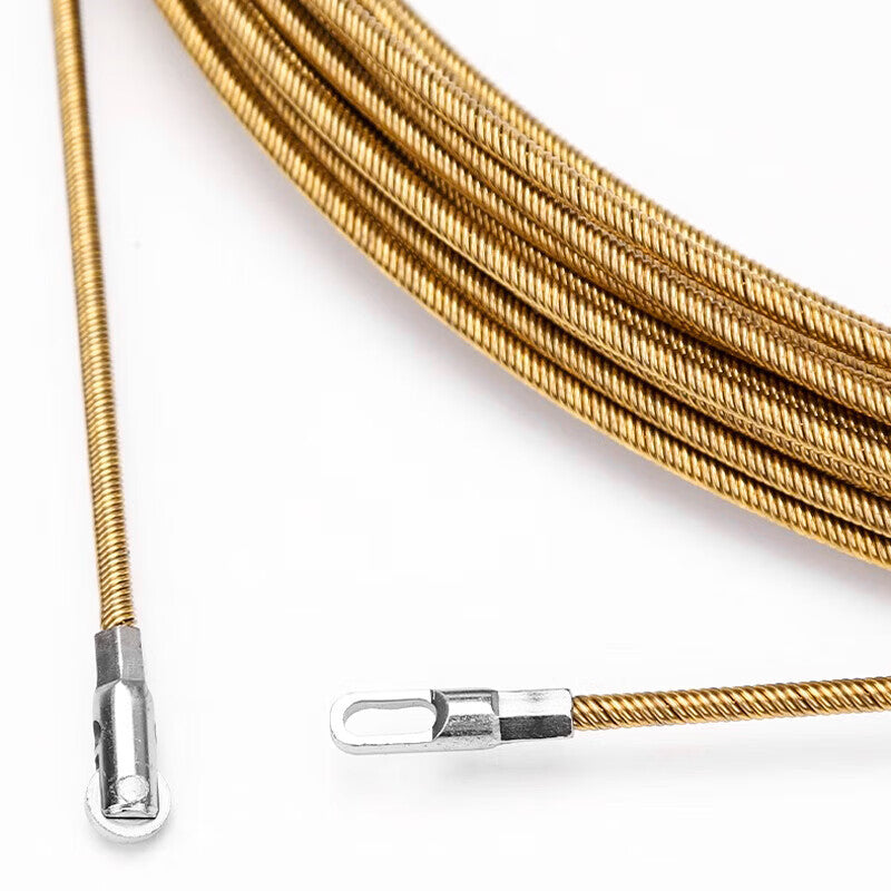 Chuke spring wire puller, electrician's wire pulling tool, wire guide, conduit puller, steel wire mesh cable, concealed wire, concealed conduit, 10 meters.