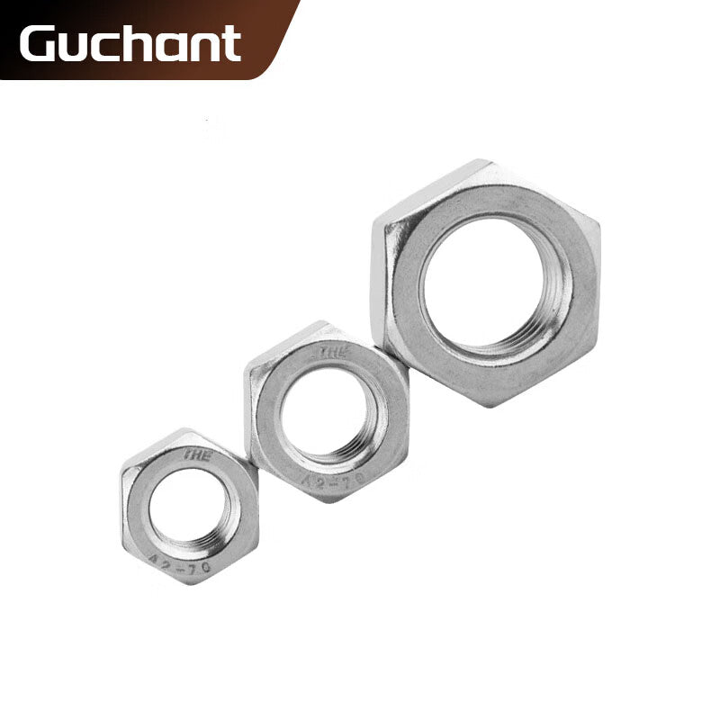 GUCHANT hex nuts, 304 stainless steel, DIN934, M4 [20 pieces/bag]